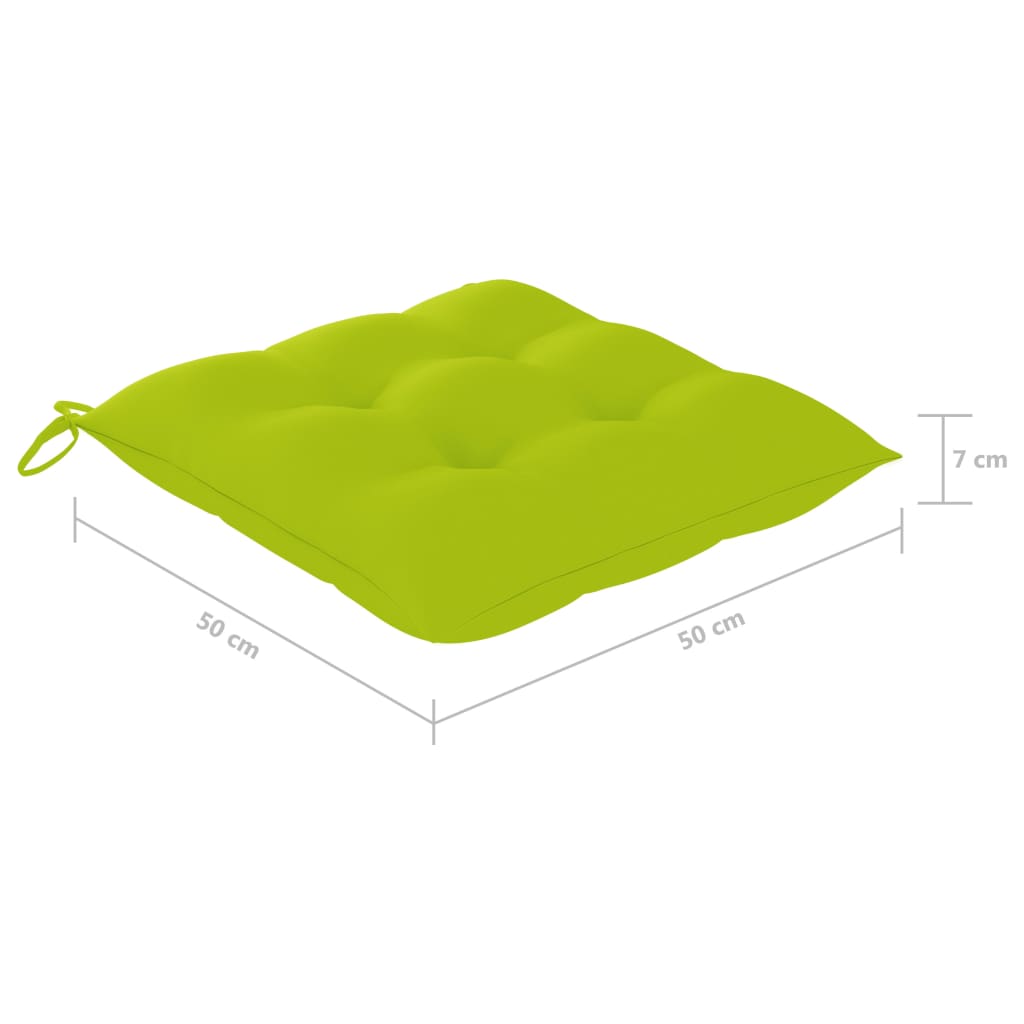Garten-Essstühle mit Kissen 2 Stk. Massivholz Akazie