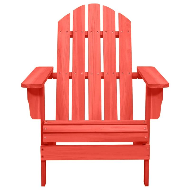 Adirondack-Gartenstuhl Massivholz Tanne Rot