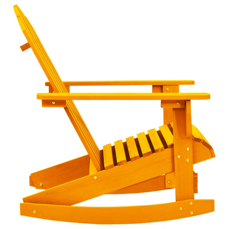 Adirondack-Schaukelstuhl Massivholz Tanne Orange
