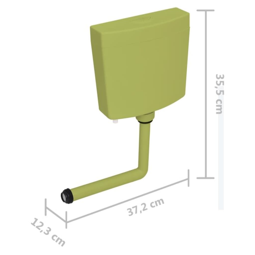 Spülkasten Wasserzulauf Unten 3/6 L Olivgrün