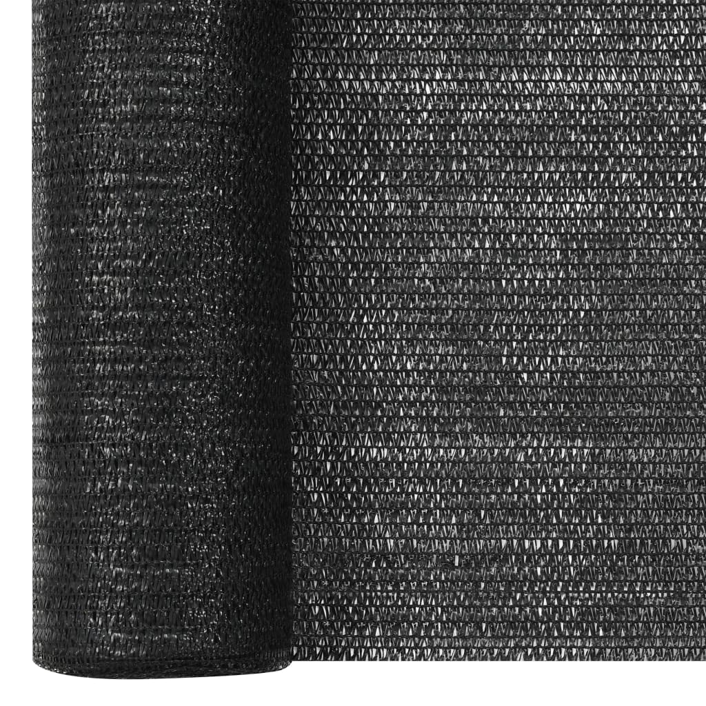 Zaunblende Schwarz 3,6x50 m HDPE 75 g/m²