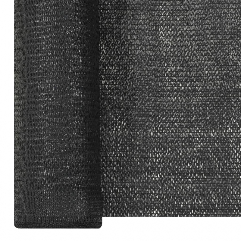 Zaunblende Schwarz 1,8x10 m HDPE 195 g/m²