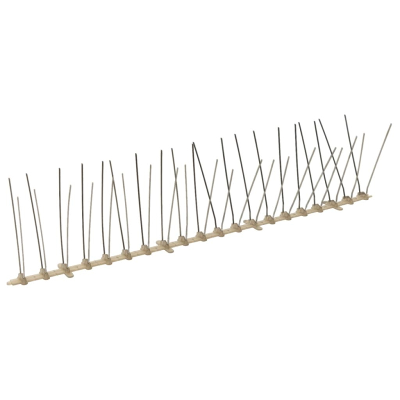 20-tlg. Vogelabwehr-Spikes-Set 10 m Kunststoff 4-reihig