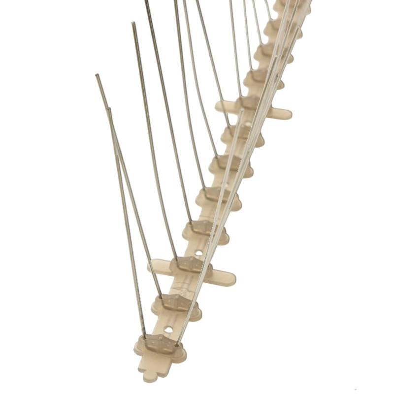 20-tlg. Vogelabwehr-Spikes-Set 10 m Kunststoff 4-reihig