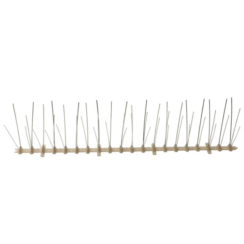 20-tlg. Vogelabwehr-Spikes-Set 10 m Kunststoff 5-reihig