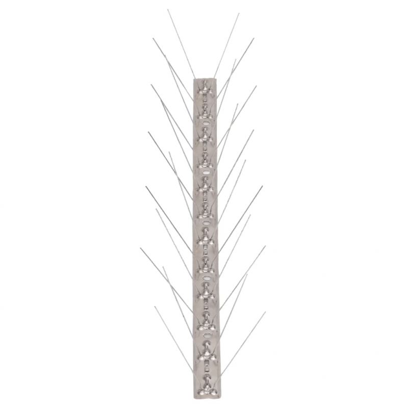 20-tlg. Vogelabwehr-Spikes-Set 10 m Edelstahl 4-reihig