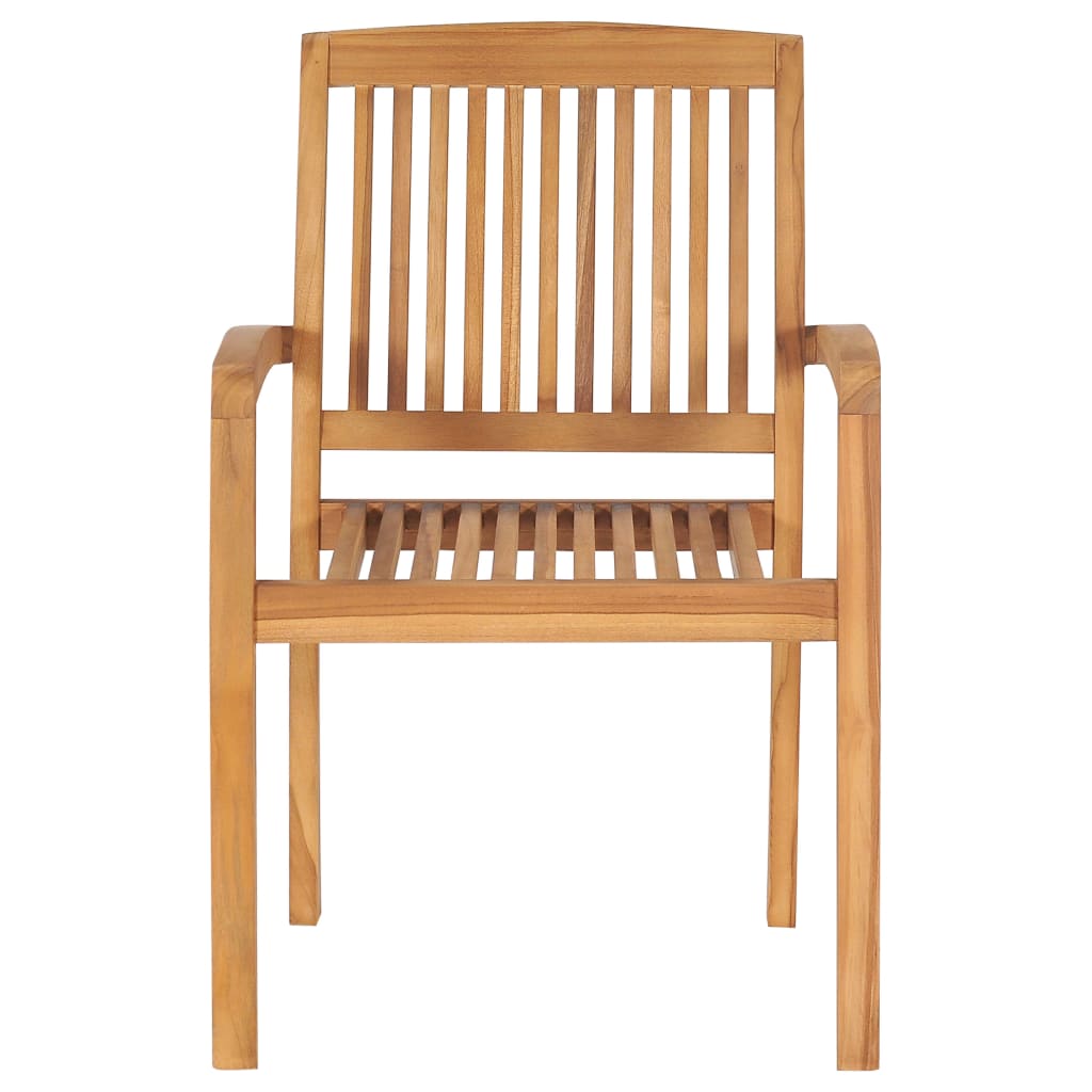 Gartenstühle 2 Stk. mit Weinroten Kissen Massivholz Teak