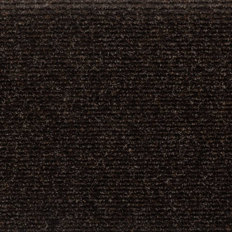 Treppenmatten 15 Stk. Nadelvlies 65x21x4 cm Braun