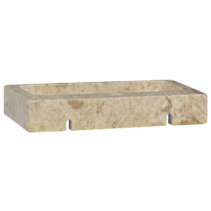 Waschbecken Creme 38x24x6,5 cm Marmor