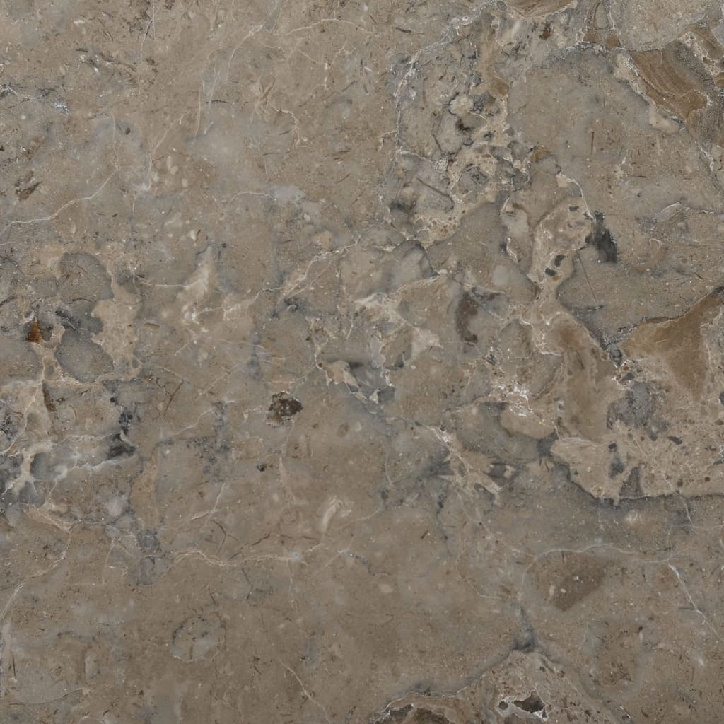 Tischplatte Grau Ø40x2,5 cm Marmor