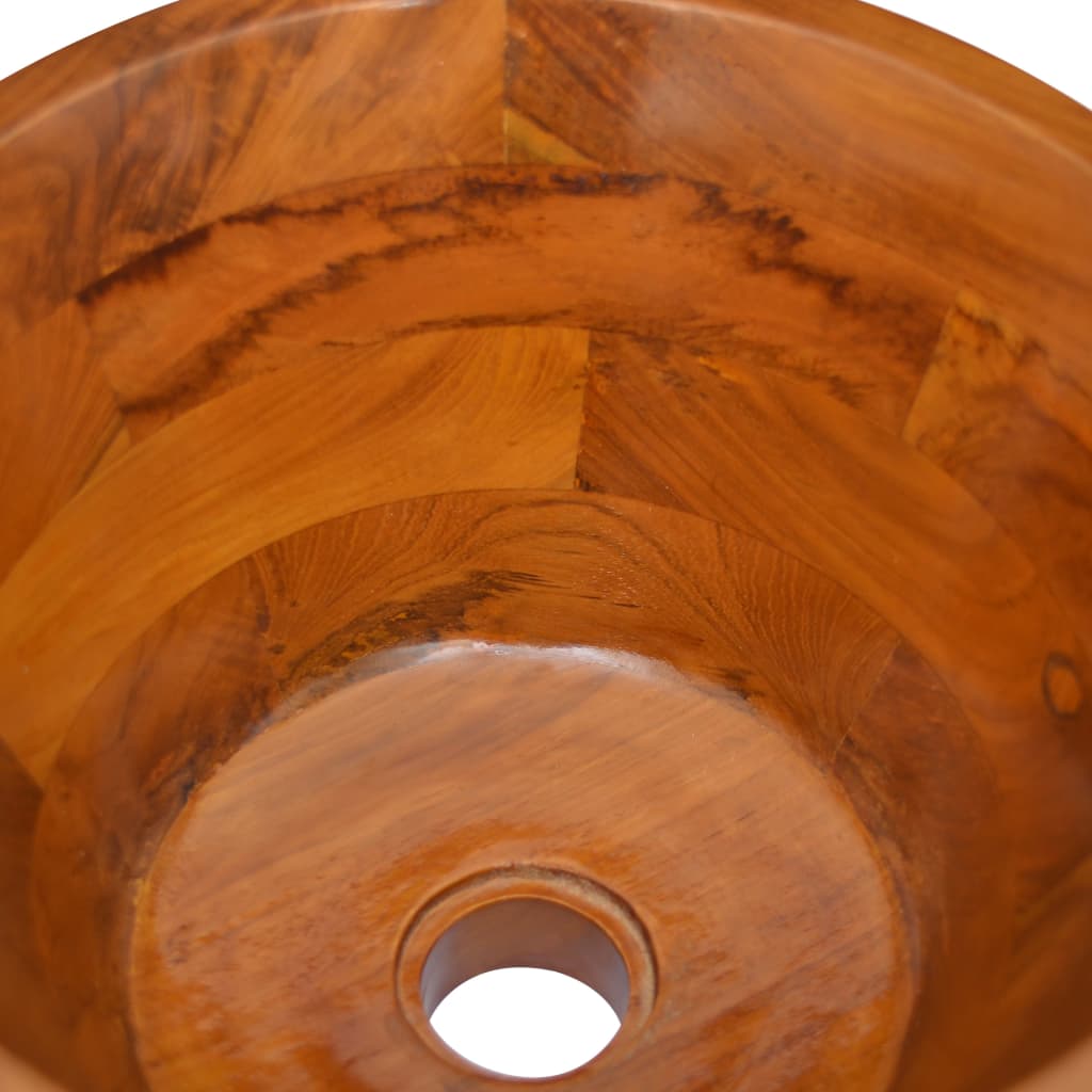 Waschbecken Massivholz Teak ?40x20 cm