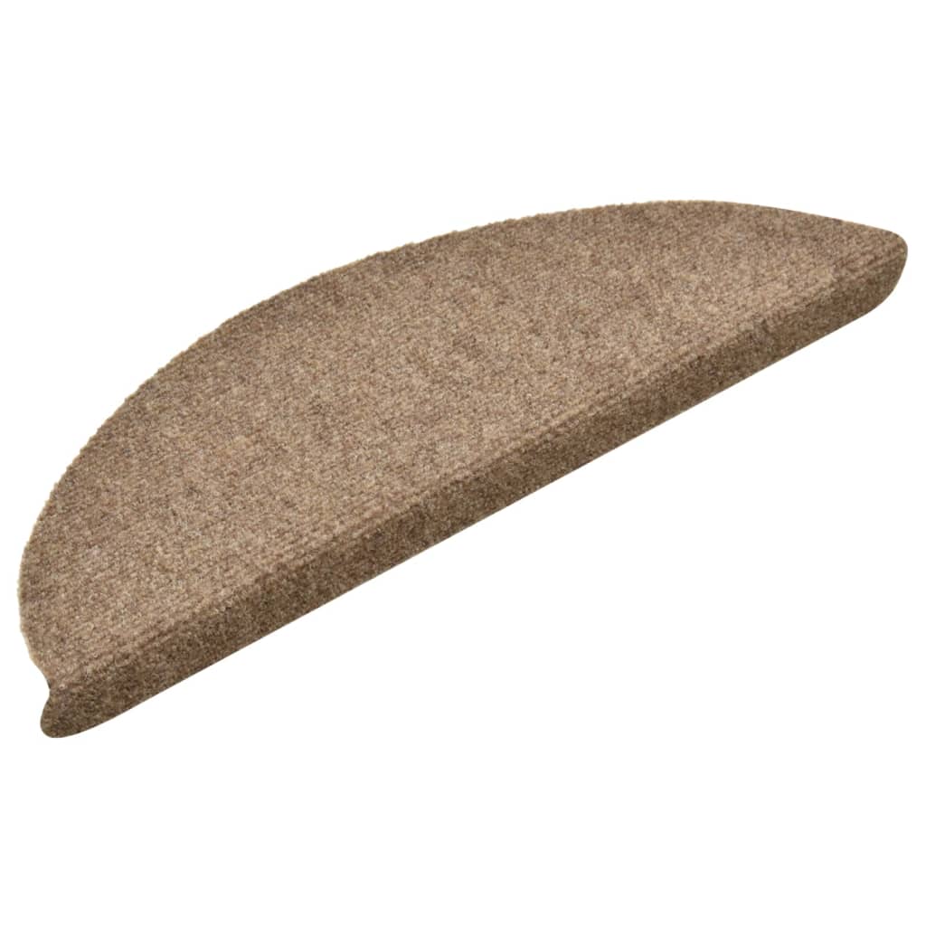 Selbstklebende Treppenmatten 5 Stk. Creme 56x17x3cm Nadelvlies