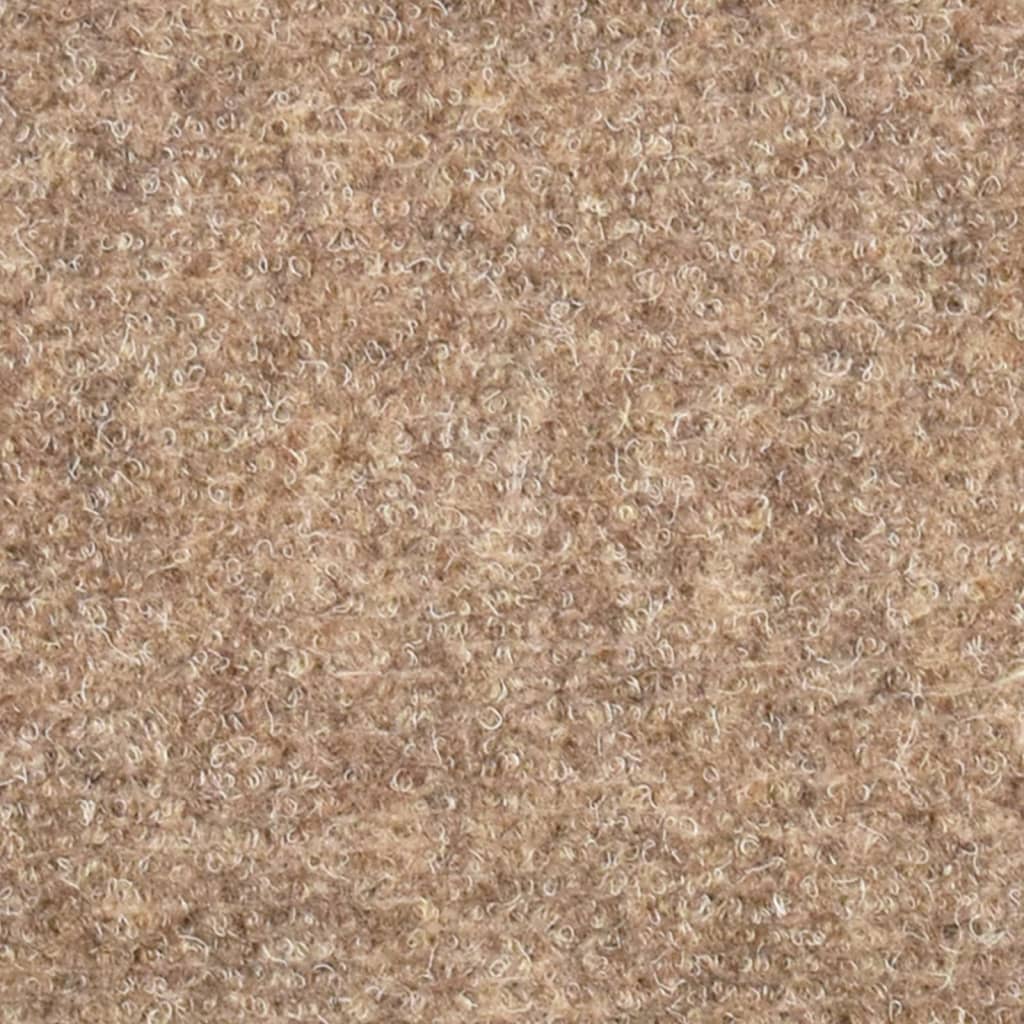 Selbstklebende Treppenmatten 10 Stk. Beige 56x17x3cm Nadelvlies
