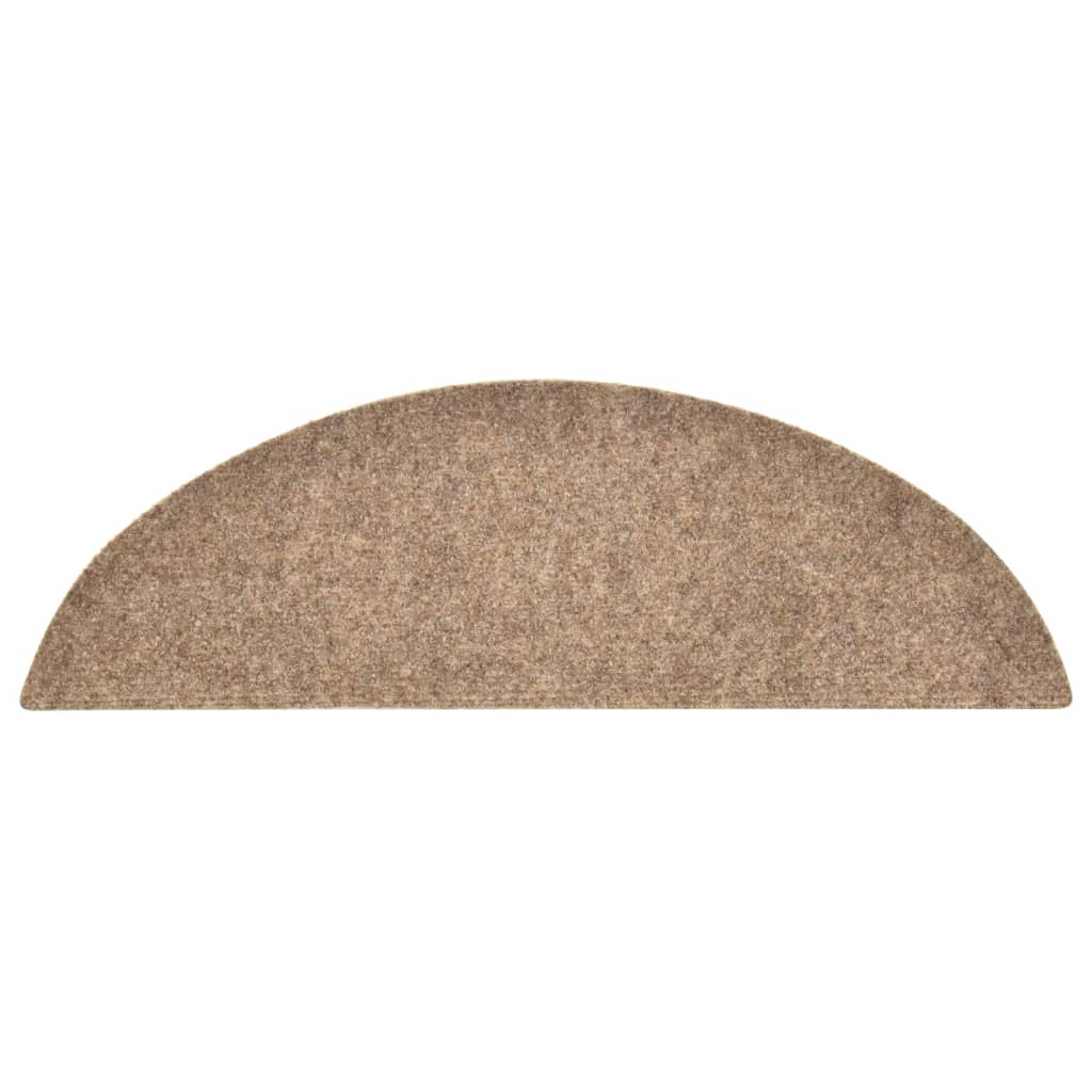 Selbstklebende Treppenmatten 10 Stk. Beige 56x17x3cm Nadelvlies