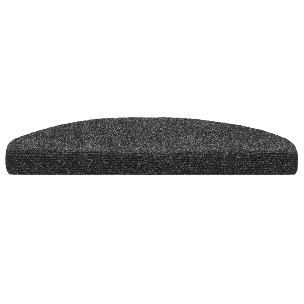 Selbstklebende Treppenmatten 10 Stk. Dunkelgrau 65x21x4 cm