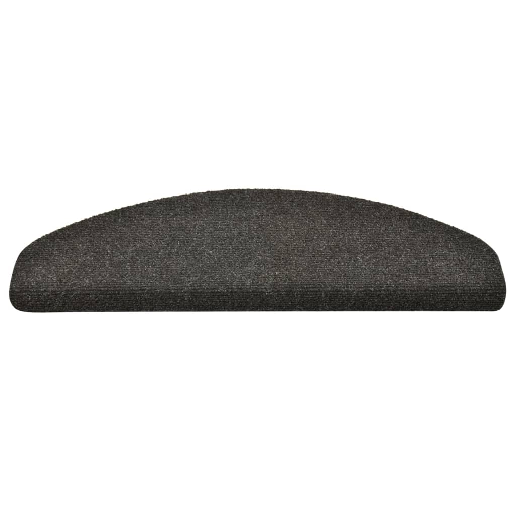 Selbstklebende Treppenmatten 10 Stk. Anthrazit 65x21x4 cm