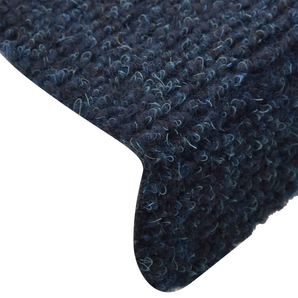 Selbstklebende Treppenmatten 10 Stk. Marineblau 65x21x4cm