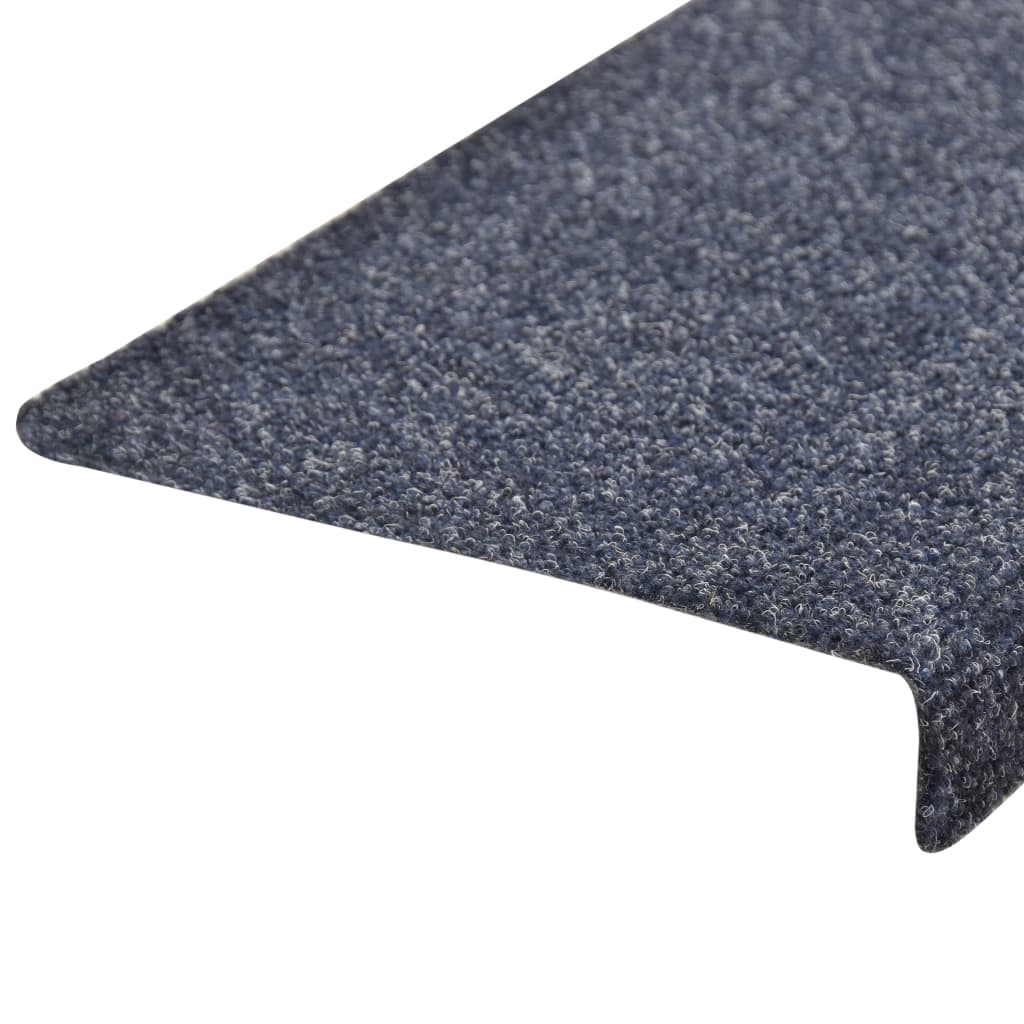 Treppenmatten 10 Stk. Anthrazit 65x21x4 cm Nadelvlies