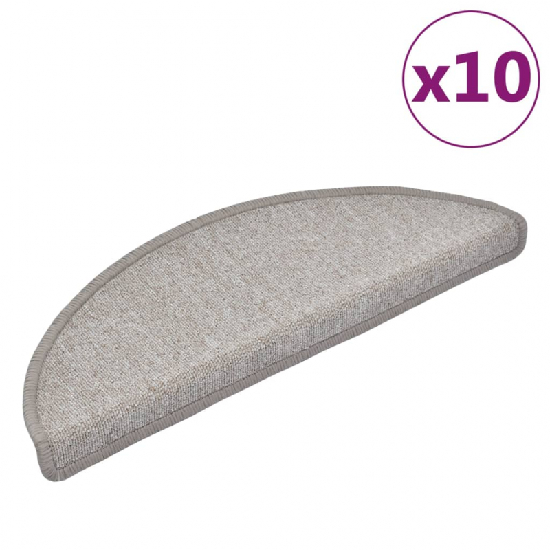 Stufenmatten 10 Stk. 65x24x4 cm Taupe