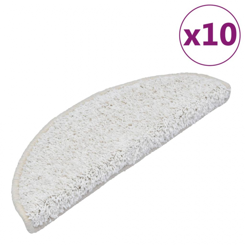 Stufenmatten 10 Stk. 65x21x4 cm Weiß