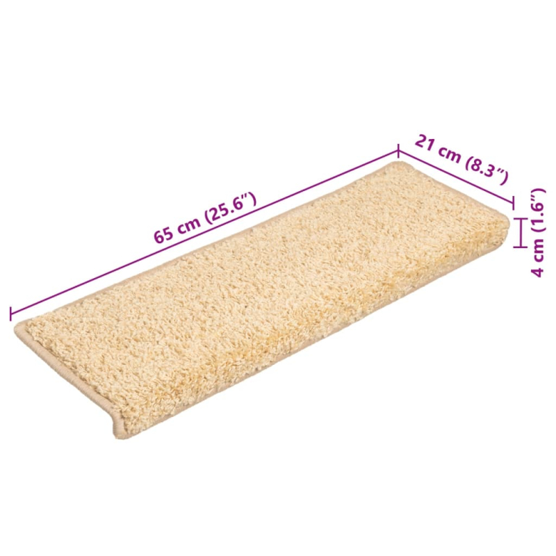 Stufenmatten 10 Stk. 65x21x4 cm Braun