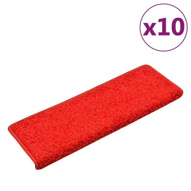 Stufenmatten 10 Stk. 65x21x4 cm Rot