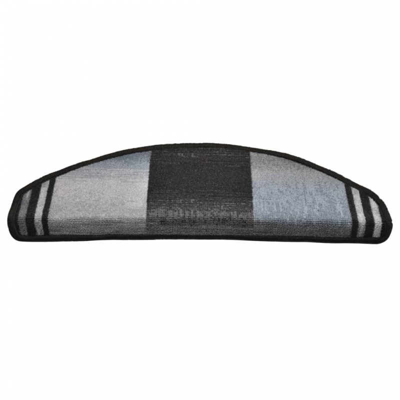 Stufenmatten Selbstklebend 5 Stk. 65x21x4 cm Schwarz Grau