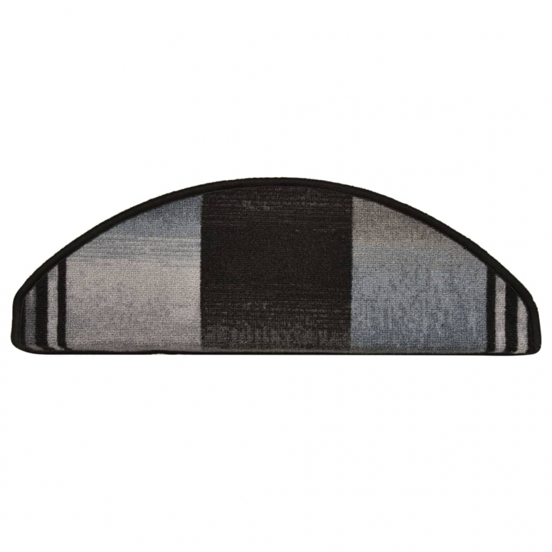 Stufenmatten Selbstklebend 5 Stk. 65x21x4 cm Schwarz Grau