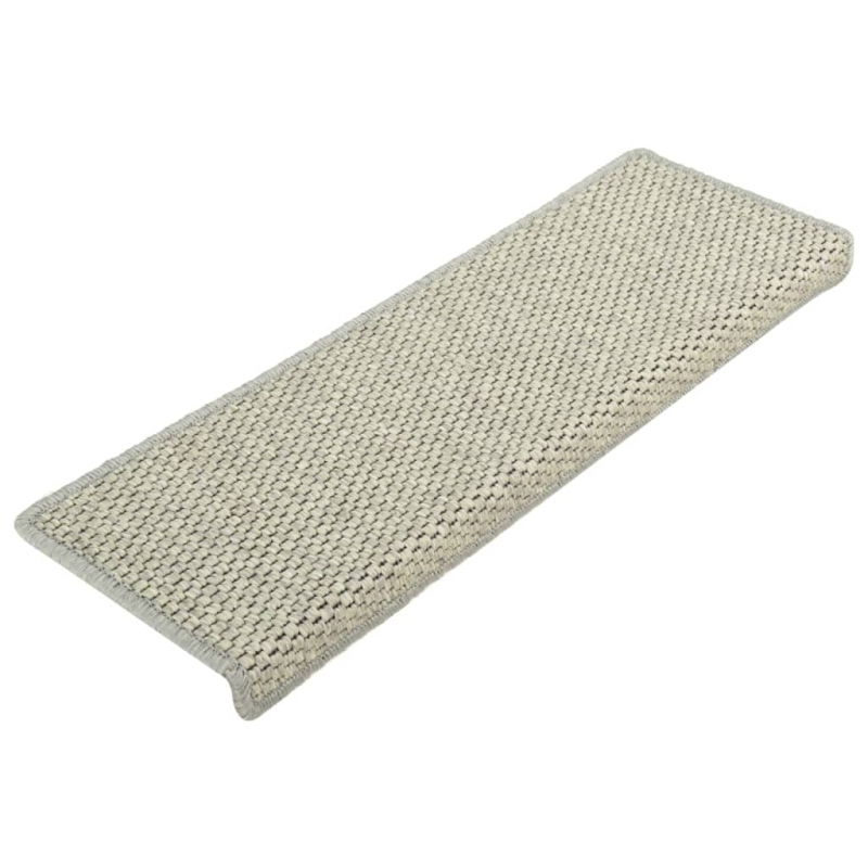 Treppenmatten Selbstklebend Sisal-Look 15 Stk 65x21x4 Grün