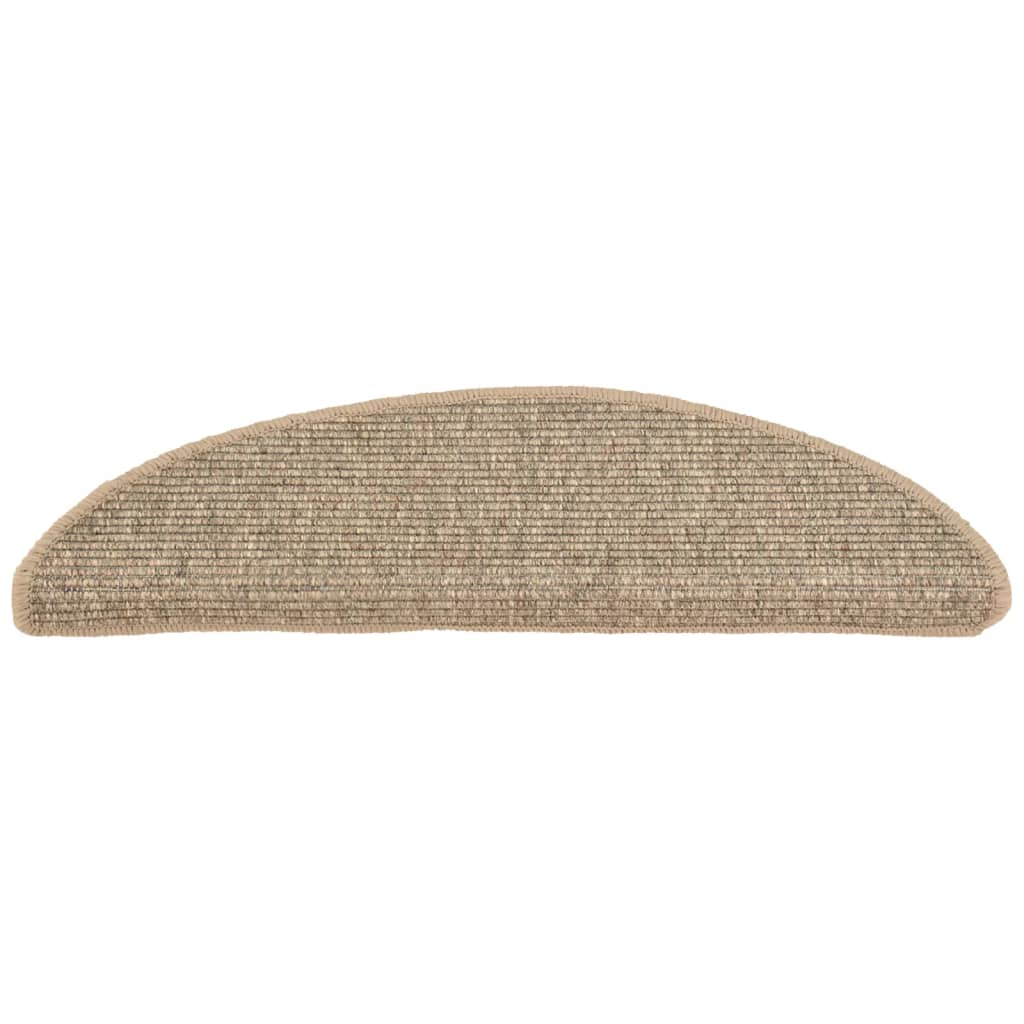 Selbstklebende Treppenmatten 15 Stk. 56x17x3 cm Dunkelbeige