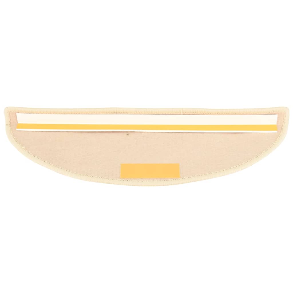 Selbstklebende Treppenmatten 15 Stk. 56x17x3 cm Hellbeige