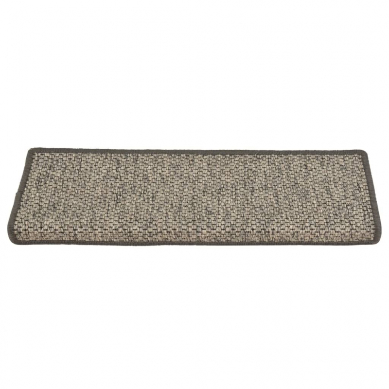 Stufenmatten Selbstklebend 15 Stk. Grau und Beige 65x21x4 cm