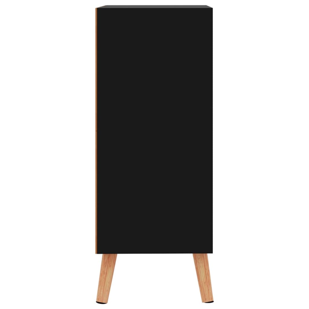 Sideboard Hochglanz-Schwarz 60x30x72 cm Holzwerkstoff