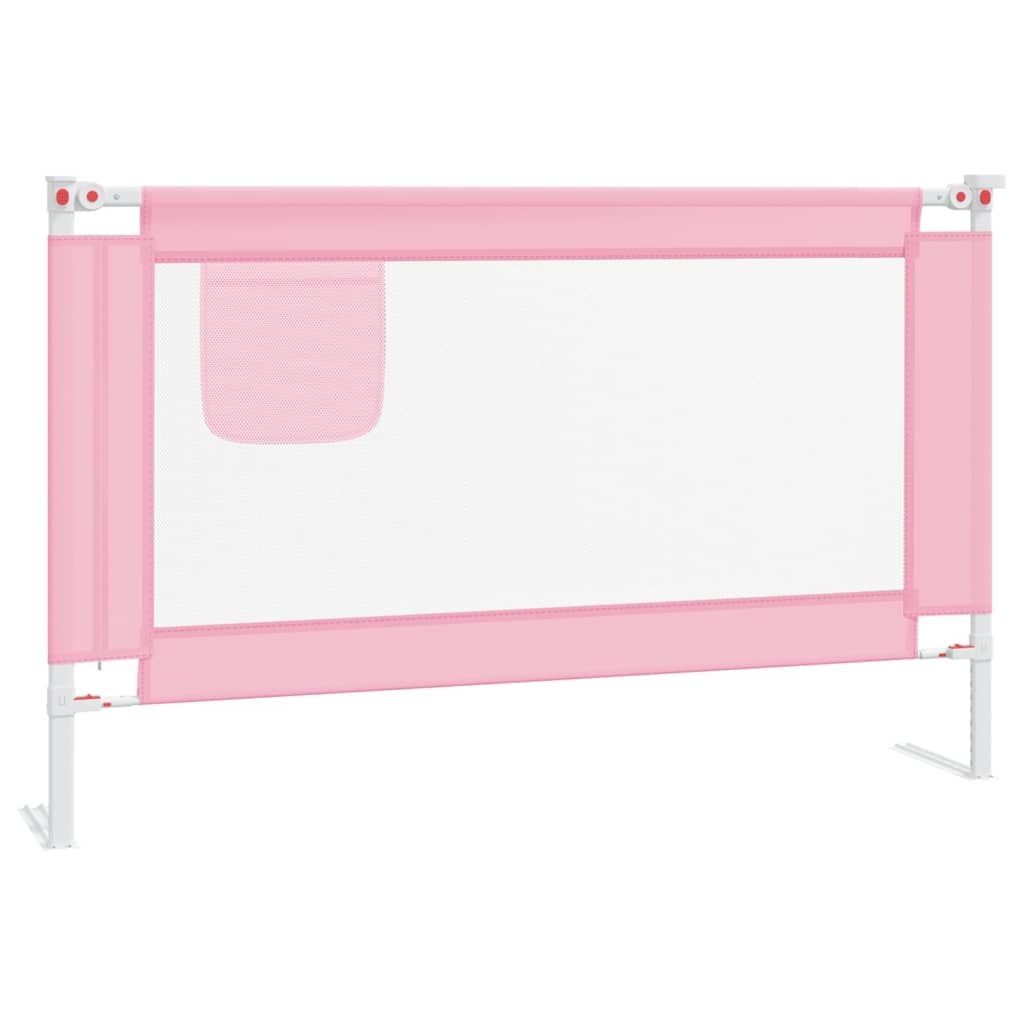 Kleinkind-Bettschutzgitter Rosa 120x25 cm Stoff