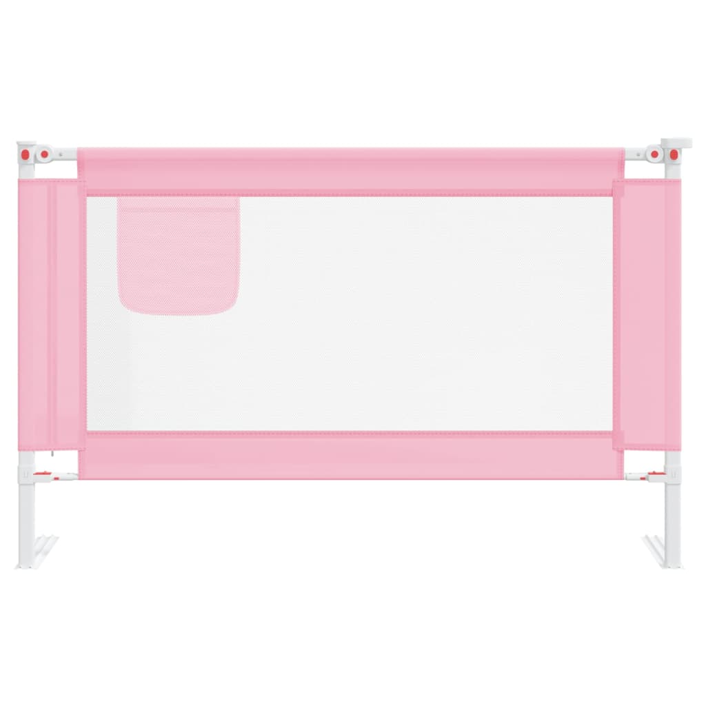 Kleinkind-Bettschutzgitter Rosa 120x25 cm Stoff