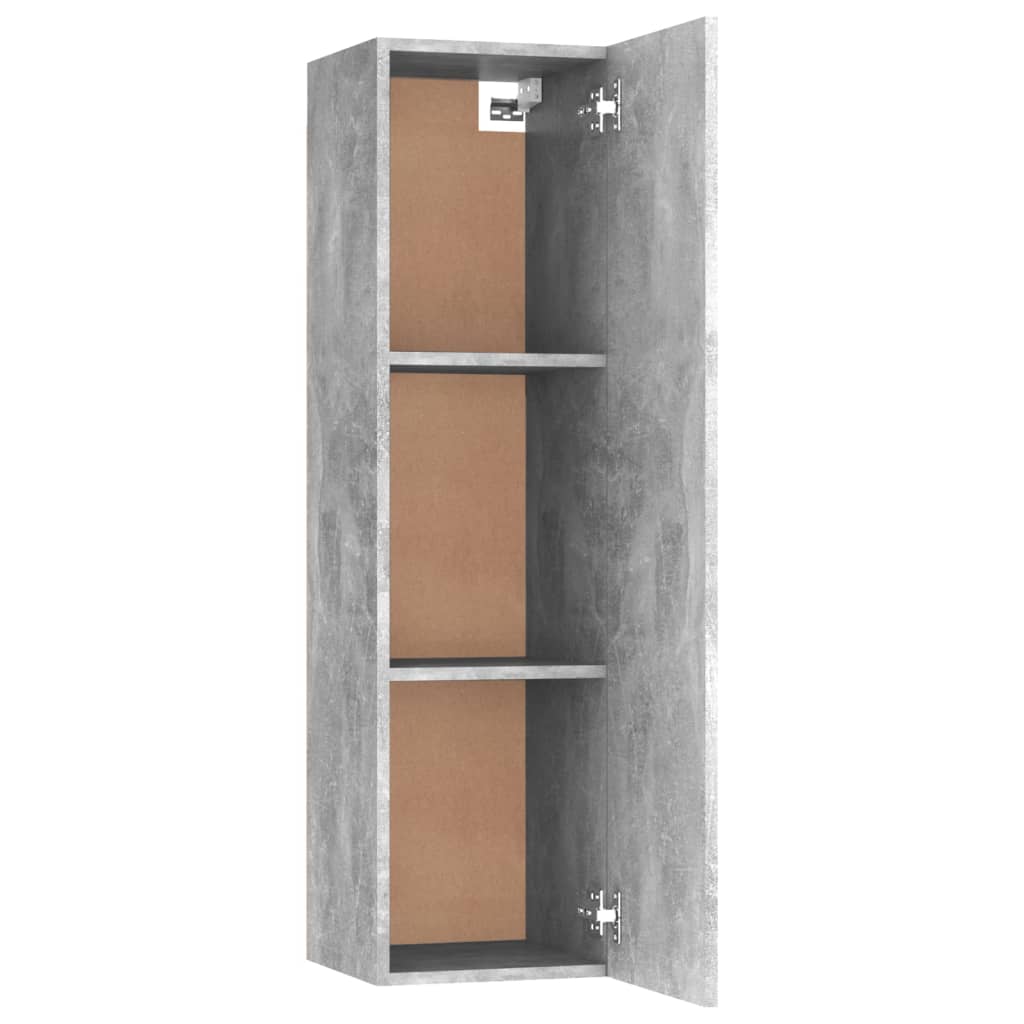 TV-Schrank Betongrau 30,5x30x110 cm Holzwerkstoff