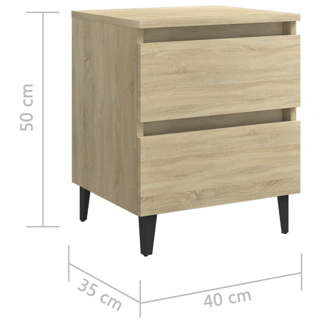 Nachttisch Sonoma-Eiche 40x35x50 cm Holzwerkstoff