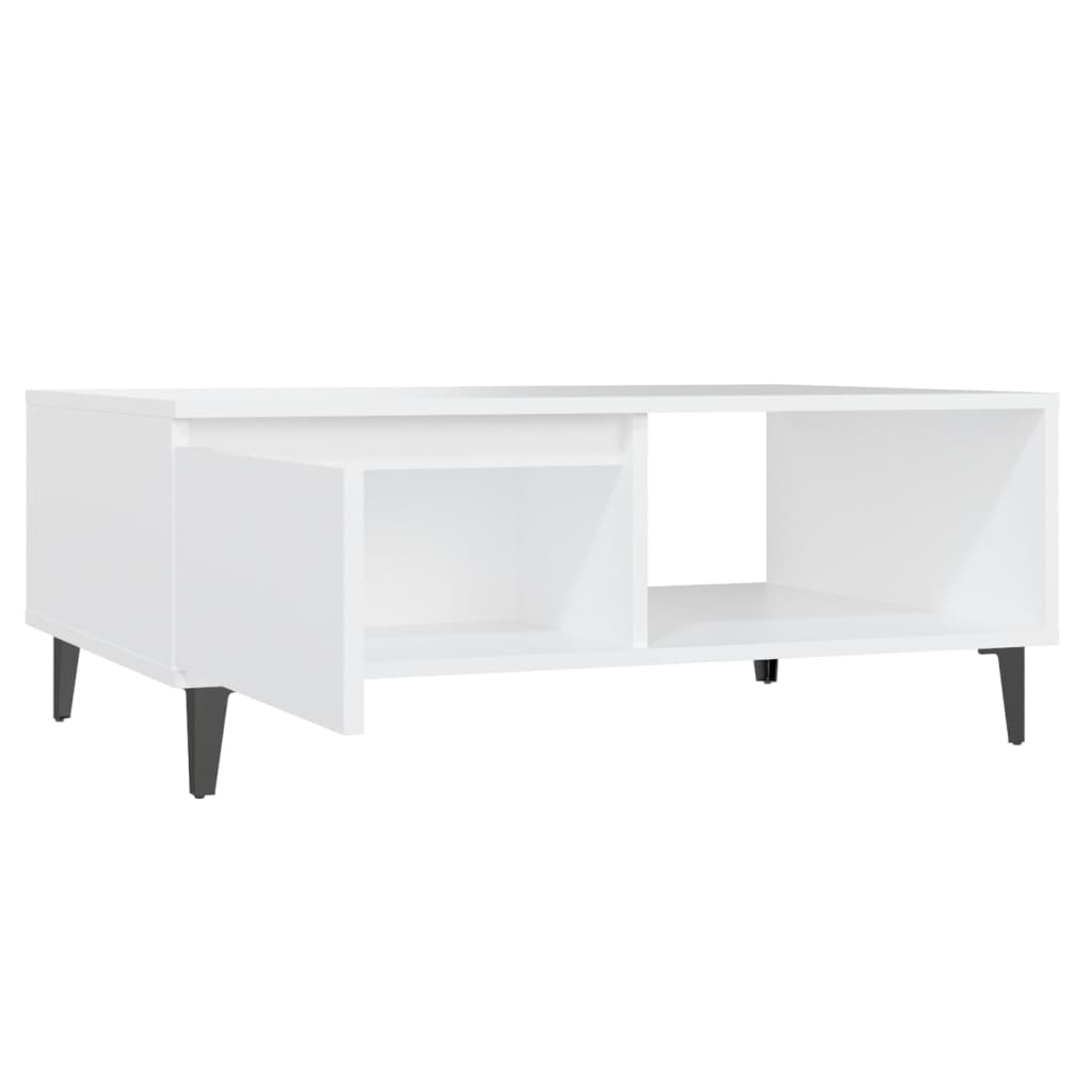 Couchtisch Weiß 90x60x35 cm Holzwerkstoff