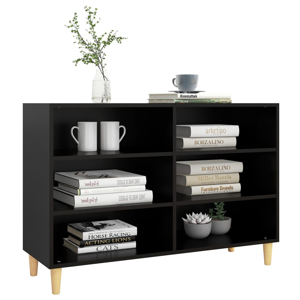 Sideboard Schwarz 103,5x35x70 cm Holzwerkstoff