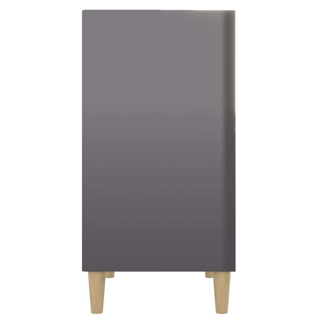 Sideboard Hochglanz-Grau 57x35x70 cm Holzwerkstoff