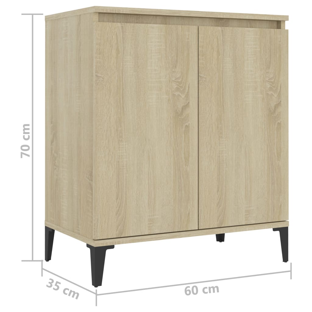 Sideboard Sonoma-Eiche 60x35x70 cm Holzwerkstoff