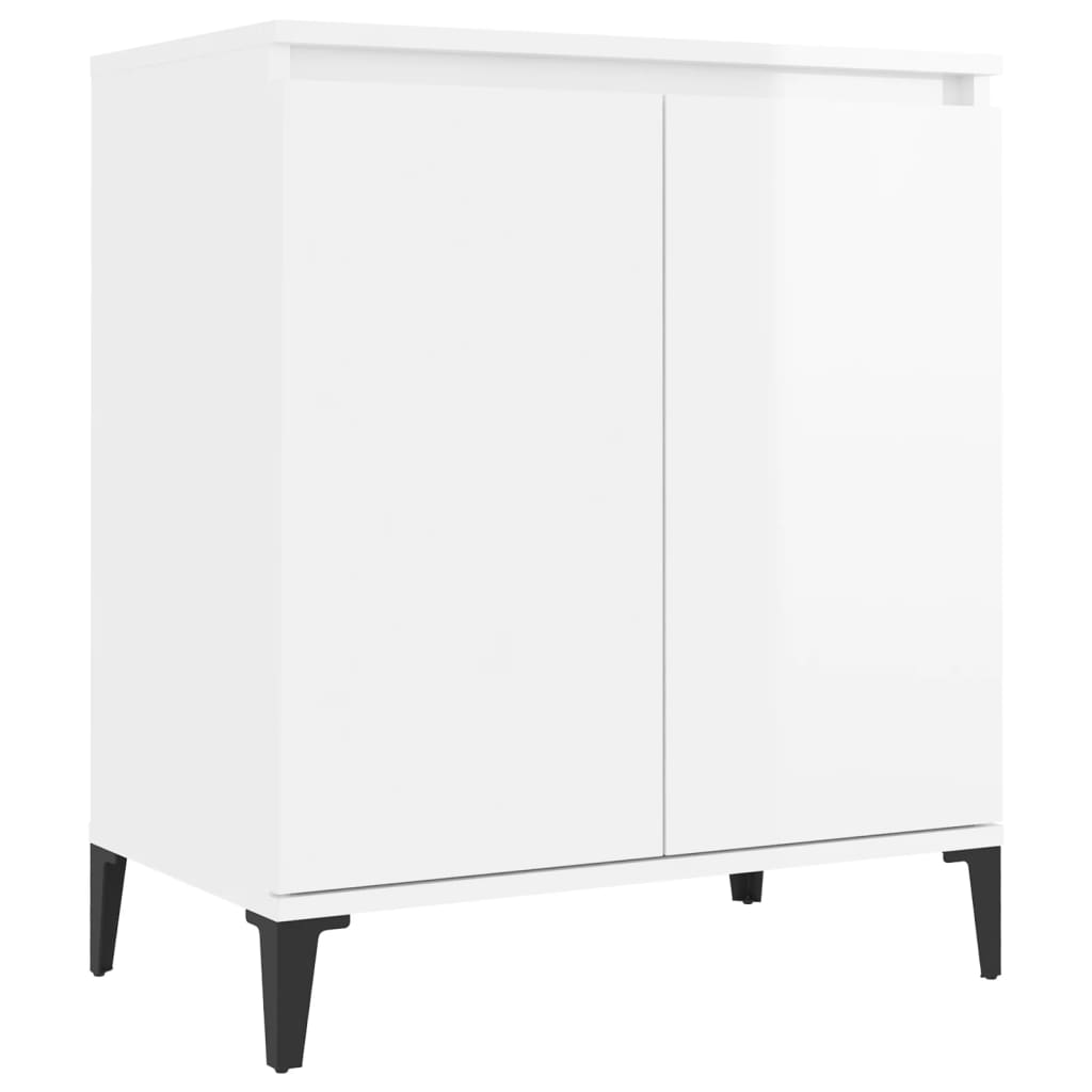 Sideboard Hochglanz-Weiß 60x35x70 cm Holzwerkstoff