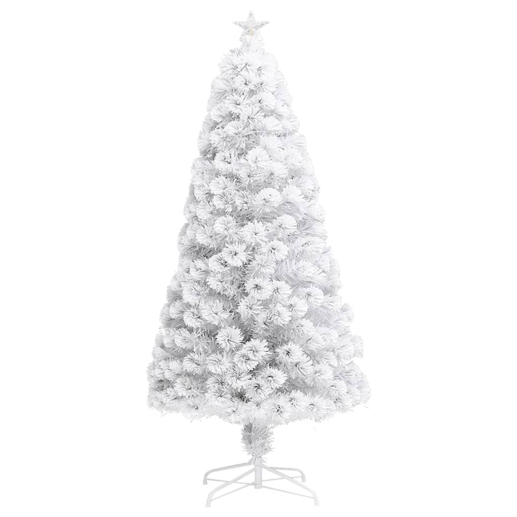 Künstlicher Weihnachtsbaum mit Beleuchtung Weiß 64 cm Glasfaser