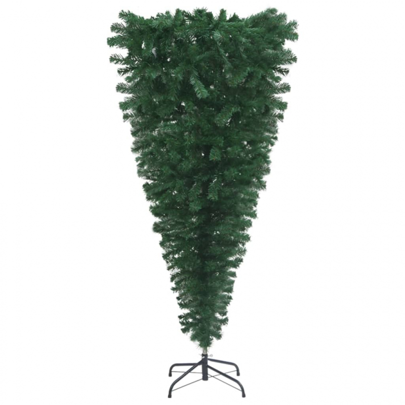 Künstlicher Weihnachtsbaum mit Ständer Umgekehrt Grün 240 cm