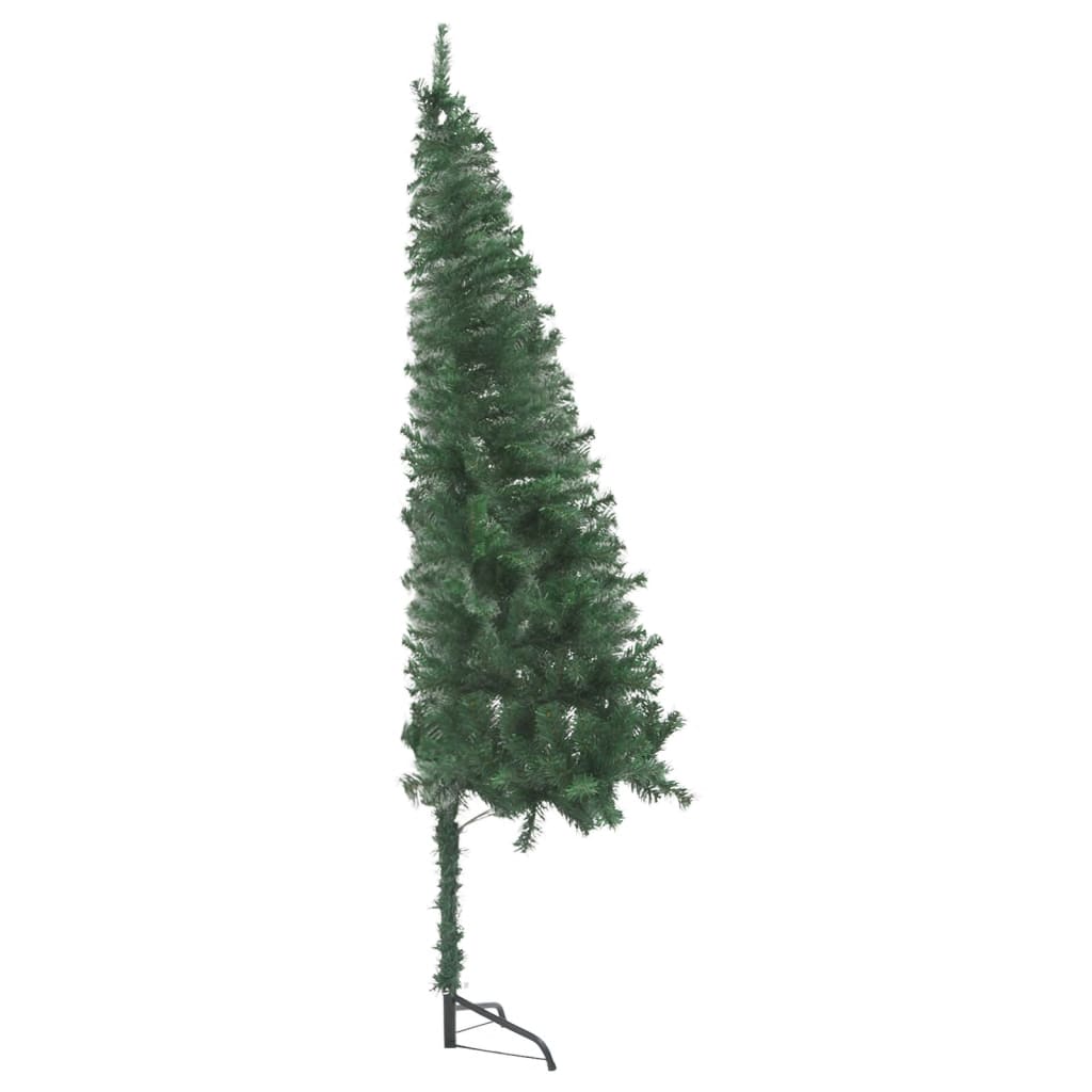 Künstlicher Eck-Weihnachtsbaum Grün 180 cm PVC