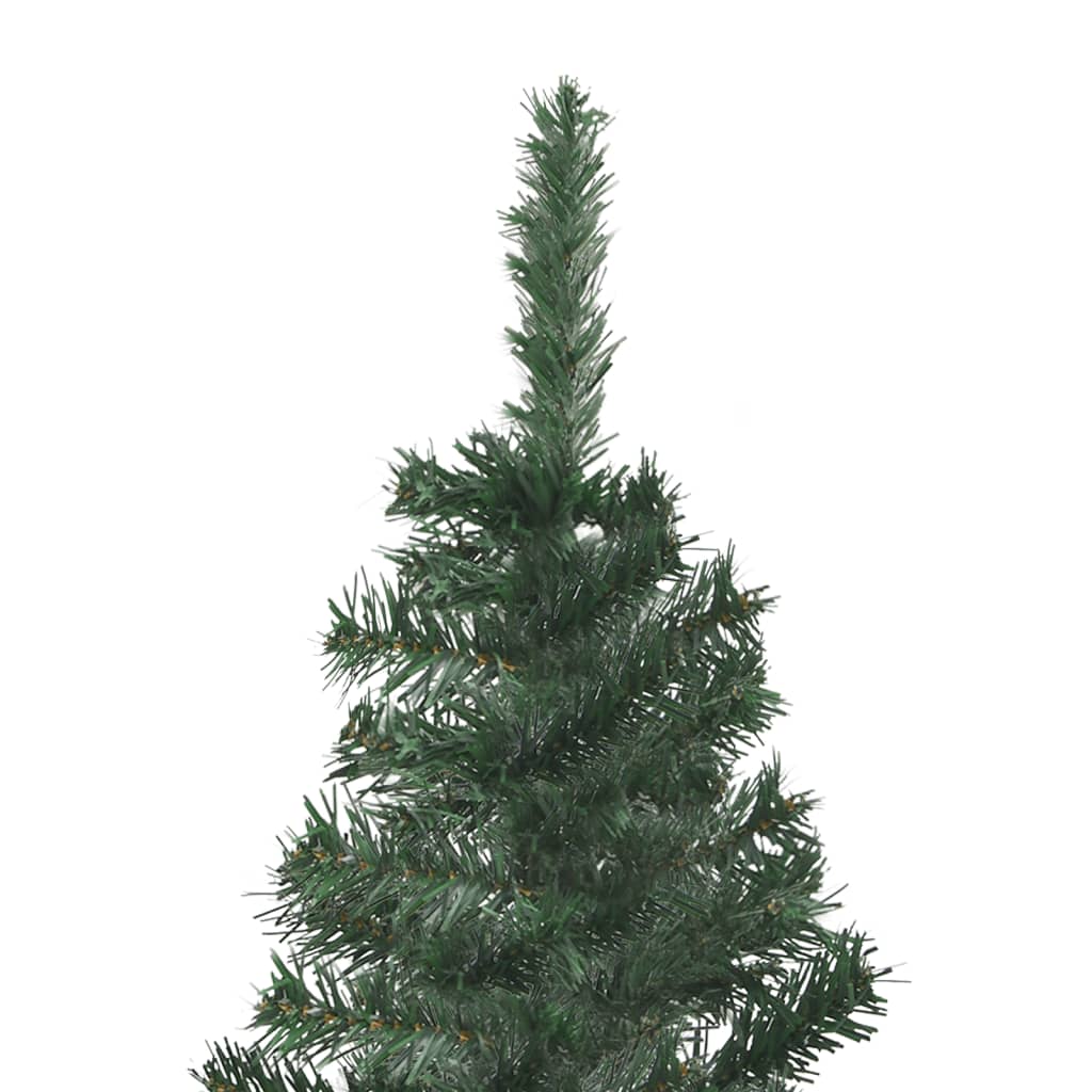 Künstlicher Eck-Weihnachtsbaum Grün 180 cm PVC