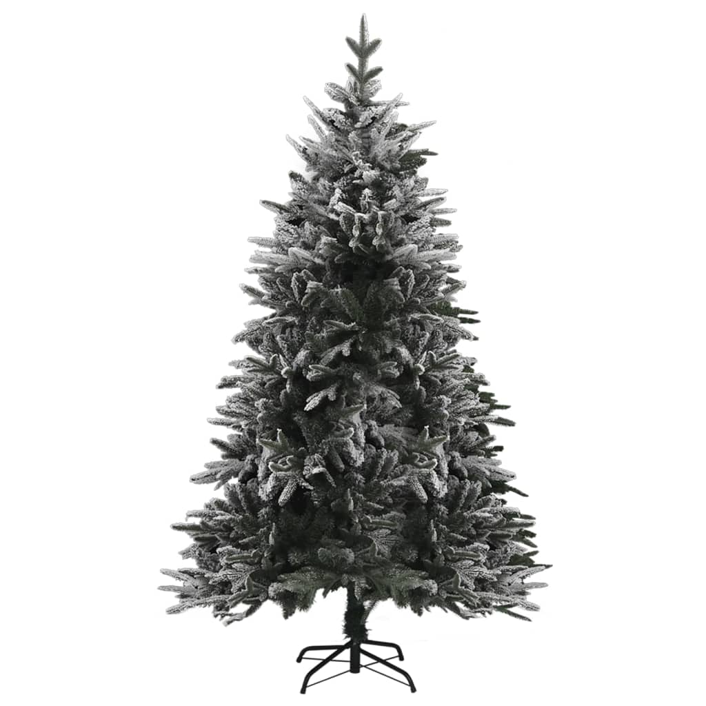 Künstlicher Weihnachtsbaum Beschneit Grün 210 cm PVC PE