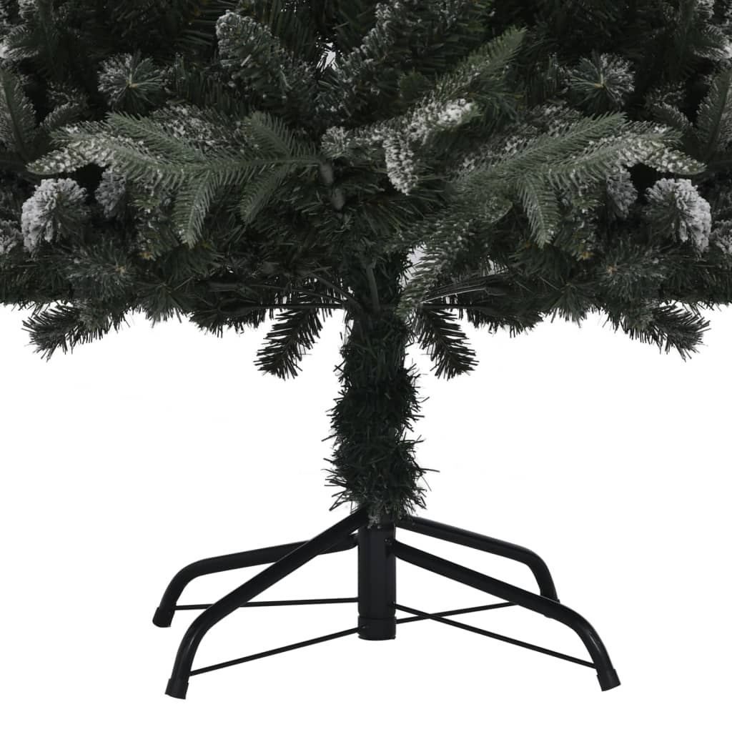Künstlicher Weihnachtsbaum Beschneit Grün 210 cm PVC PE