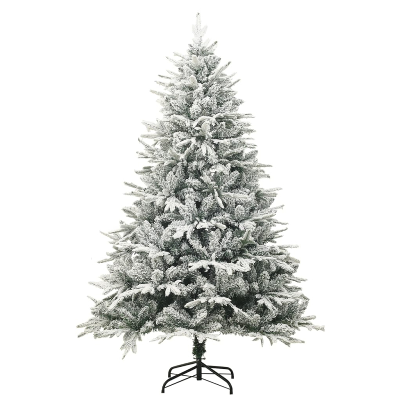 Künstlicher Weihnachtsbaum Beschneit Grün 240 cm PVC PE