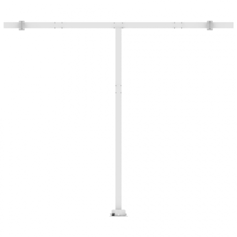 Markise Manuell Einziehbar mit LED 400x300 cm Orange Braun